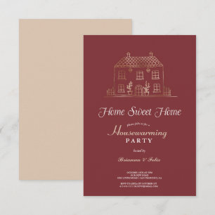 garden Tropical Green Housewarming Party Invitation