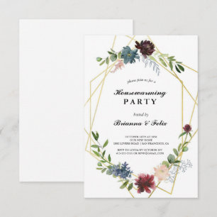 garden Tropical Green Housewarming Party Invitation