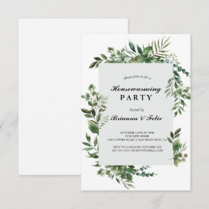 garden Tropical Green Housewarming Party Invitation