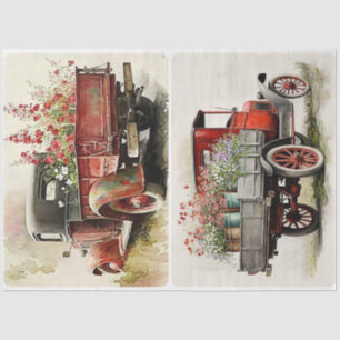 Garden Trucks Tissue Paper