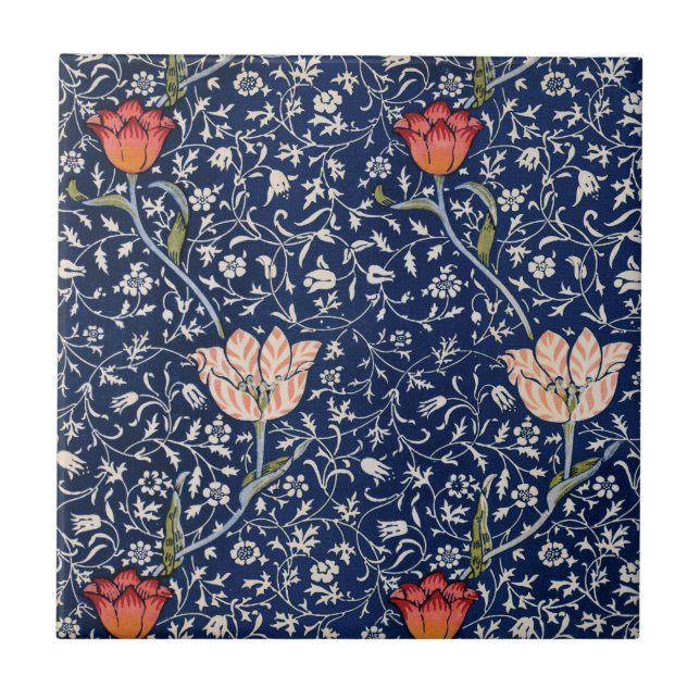 Garden Tulip (Medway) by William Morris   Ceramic Tile (Front)