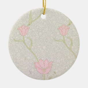 'Garden Tulip' wallpaper design, 1885 Ceramic Ornament