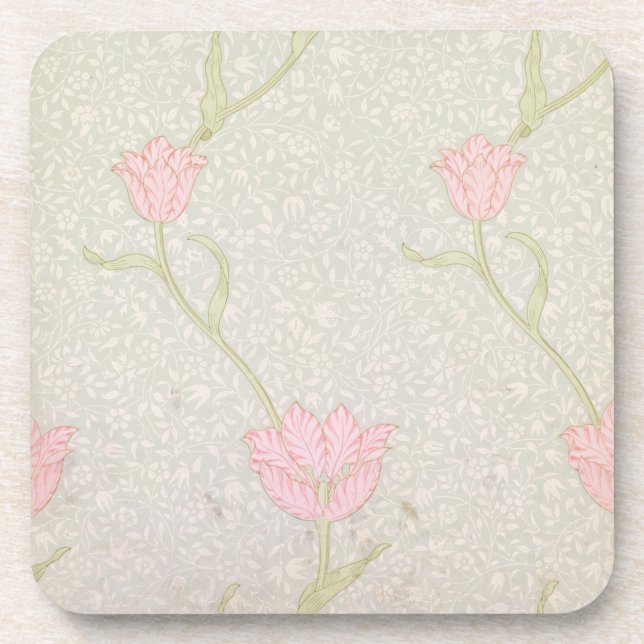 'Garden Tulip' wallpaper design, 1885 Coaster (Front)