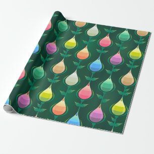 garden tulips wrapping paper