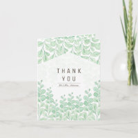 Garden Vine Watercolor | Thank You Card