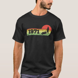 Garden Vintage Born 1971 Birthday Lawn-Mower Garde T-Shirt