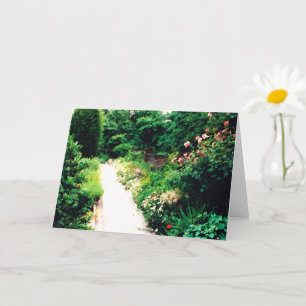 Garden Walk Digital 5" x 7" Folded Greeting Card