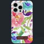 Garden Watercolor Floral iPhone 15 Pro Max Case<br><div class="desc">Beautiful and elegant floral design features a beautiful hand-painted watercolor floral illustration in vibrant colours and can be personalised with your name or text of your choice.</div>