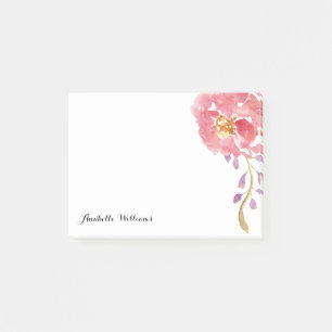 Garden Watercolor Personalised Post-it Notes