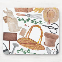 Garden watercolor print