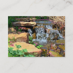 garden waterfall business card
