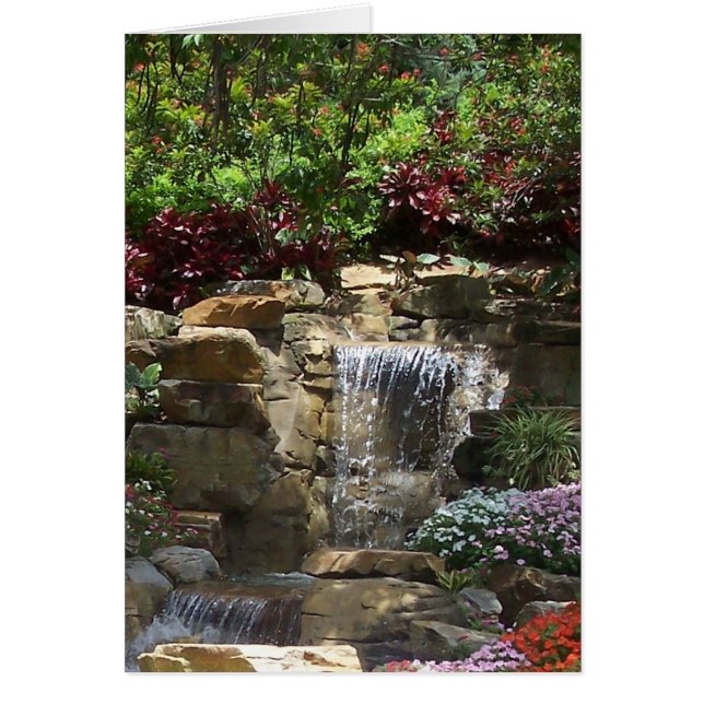 Garden Waterfalls Card (Front)