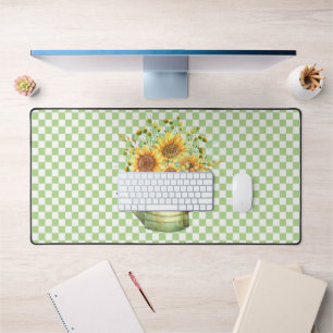 Garden Watering Can Sunflowers  Desk Mat