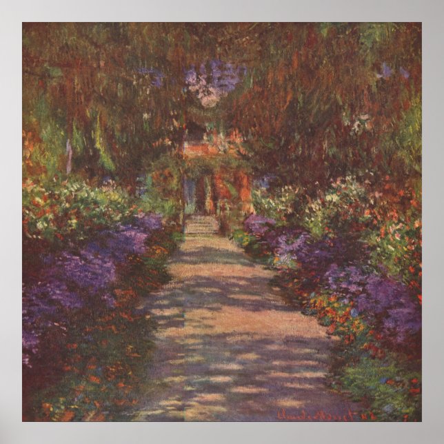 Garden Way - Claude Monet - c1902 Poster (Front)
