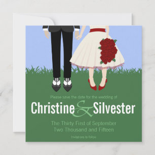 Garden Wedding, 5.25x5.25 save the date