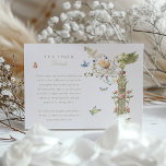 Garden Wedding Information Vintage Illustrations Enclosure Card<br><div class="desc">Guide your guests through the nuances of your celebration with our Garden Wedding Information Card. The front of the card is graced with an elegant angelic figure, vintage florals, and fluttering butterflies, creating a magical gateway to the finer details of your wedding day. Set upon a textured ivory background, this...</div>