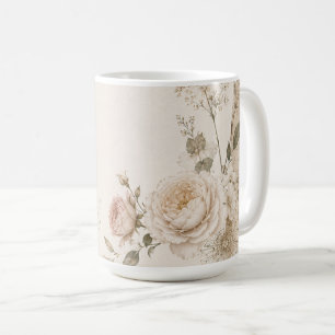 Garden Wedding Invitation with Natural Coffee Mug