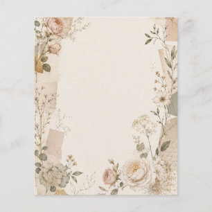 Garden Wedding Invitation with Natural Flyer