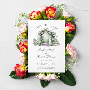 Garden Wedding Party Floral Garden Door  Invitation