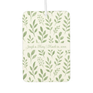 Garden Wedding Rustic Golf Course Botanical Custom Car Air Freshener