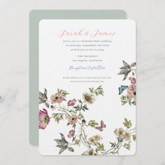 Garden Wedding Wildflowers Invitation