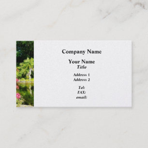 Garden With Statue Freeport Bahamas - Platinum Business Card