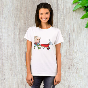 Gardener And A Wheelbarrow T-Shirt