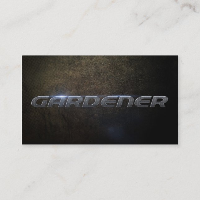 Gardener business card (Front)