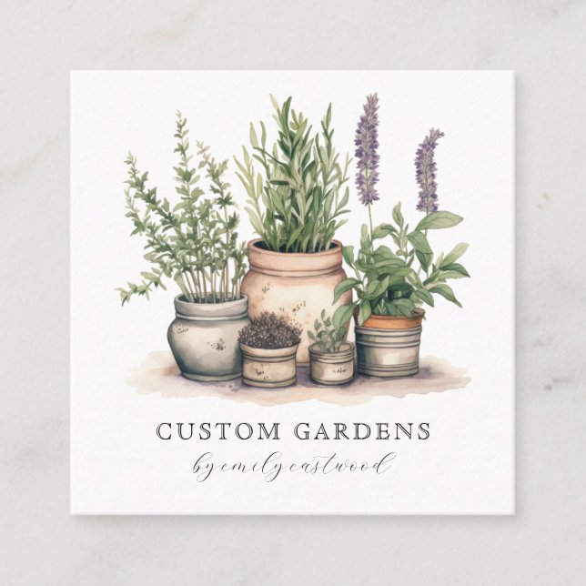 Gardener Business Card (Front)