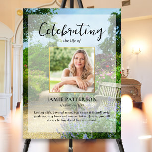 Gardener, Celebration of Life Custom Photo Funeral Poster