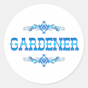 GARDENER CLASSIC ROUND STICKER