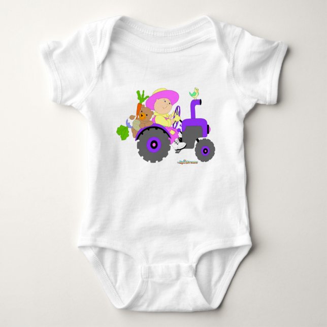 Gardener Farmer baby girl Bodysuit (Front)
