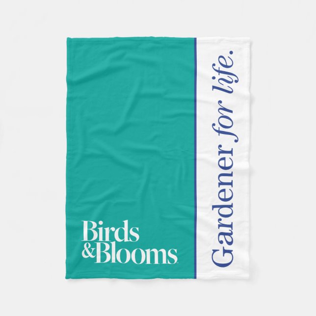 Gardener for Life Fleece Blanket (Front)