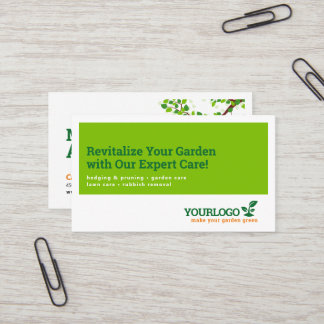 Gardener, Garden Centre, Lawn Care Business Card