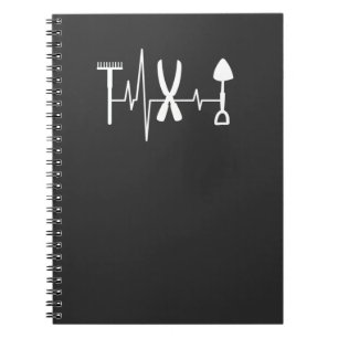 Gardener Garden Tool Heartbeat Notebook
