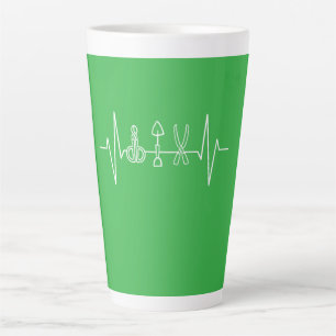 Gardener - Garden Tools Heartbeat Gardener Gift Latte Mug