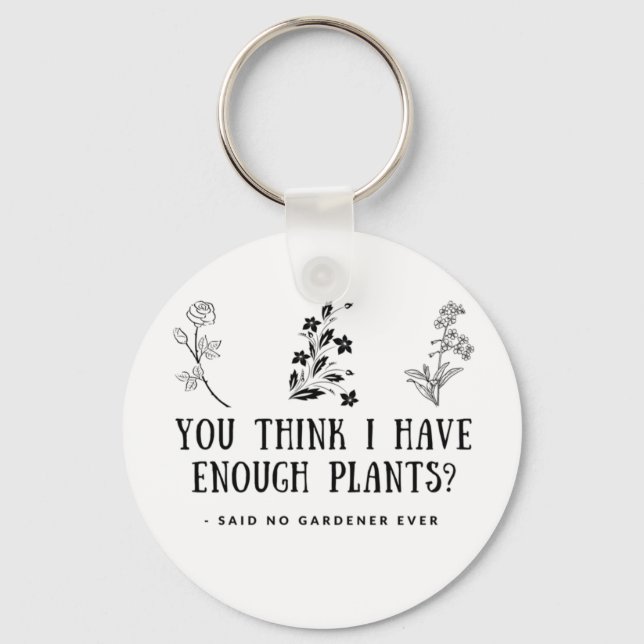 Gardener, Gardening, Plant Lover, Gifts for Garden Key Ring (Front)