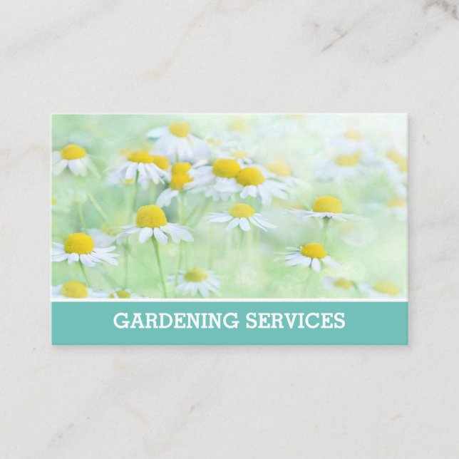 Gardener & Gardening Services Calling Card. Business Card (Front)