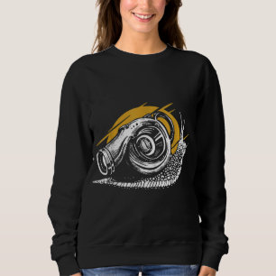 Gardener Gift Idea Garden Animal Turbo Snail Sweatshirt
