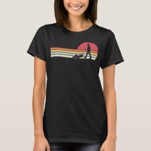 Gardener, Lawn Mower, Retro Style Groundskeeper T-Shirt