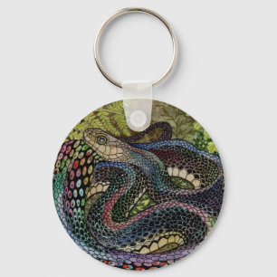 Gardener Snake Study Beyond the Skin  Key Ring