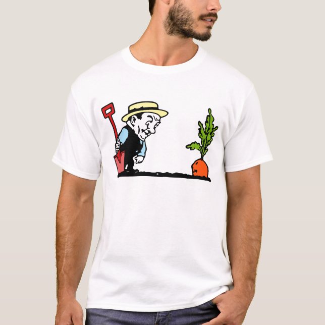 Gardener with Carrot T-Shirt (Front)