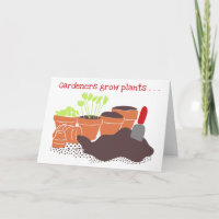 Gardeners Cusom Message Flower Pots Birthday