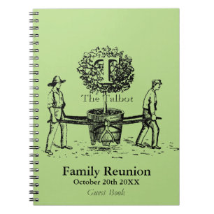 Gardeners Family Reunion Guest Book custom Name