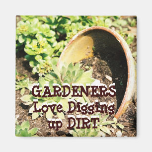 Gardeners Humourous Graphics Art Magnet