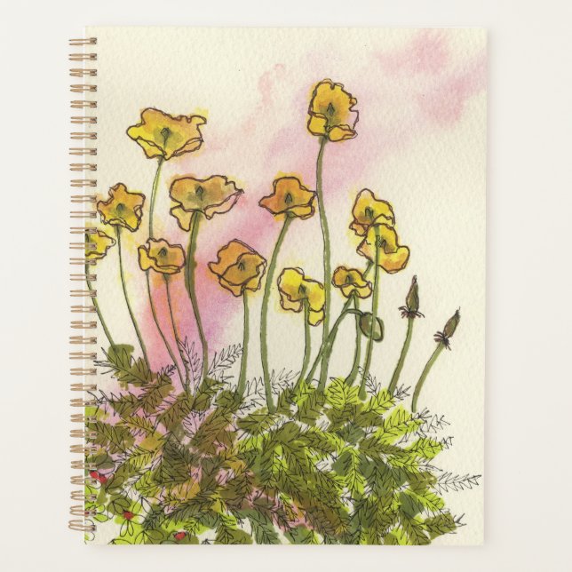 Gardener's Planner with yellow poppies (Front)