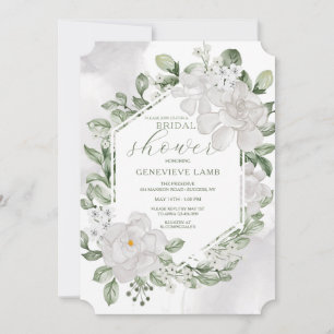 Gardenia Bridal Shower Invitation