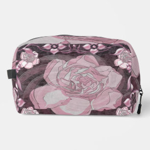 Gardenia Flora Pattern Dopp Kit