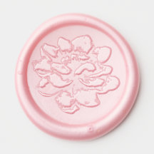 Gardenia Floral Wax Seal Sticker