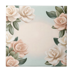 Gardenia Inspired Dreamy Pastel Ceramic Tile